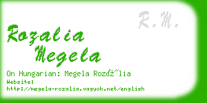 rozalia megela business card